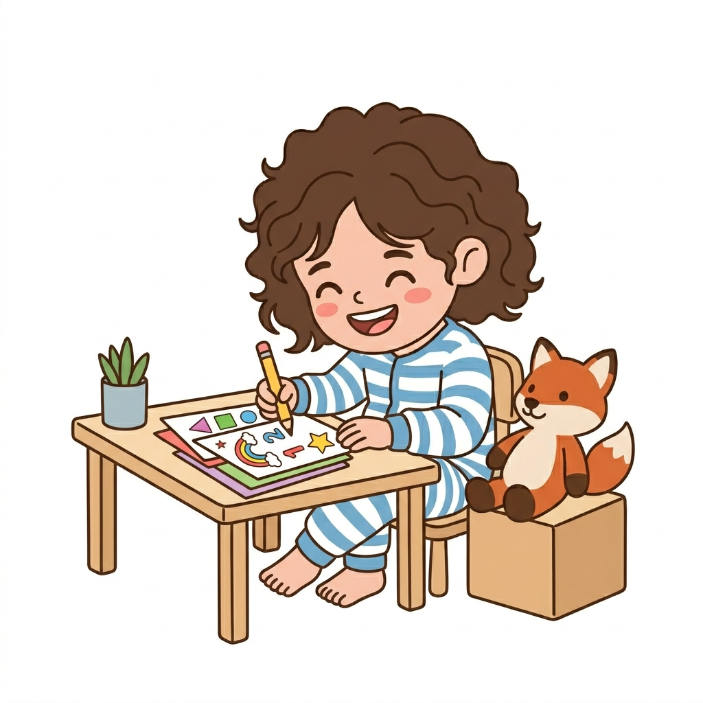 Kid learning with fun